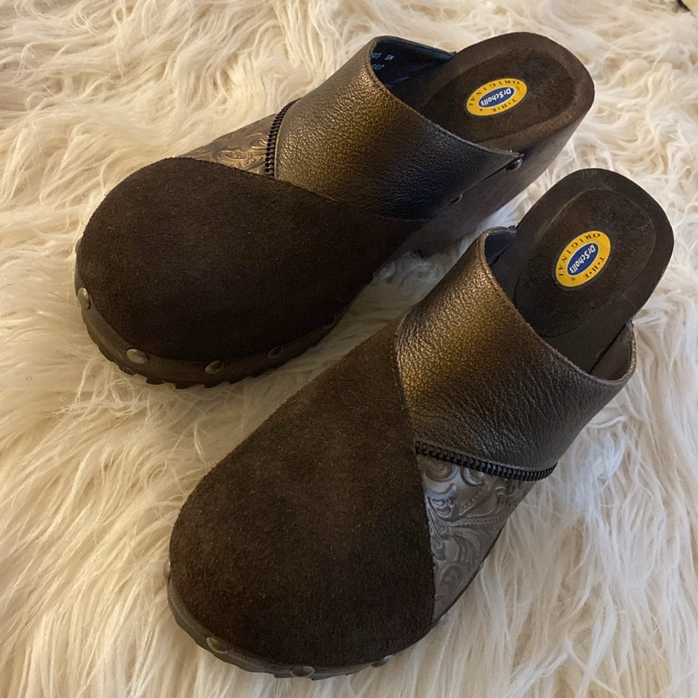 DR. SCHOLL's leather & studded clogs - Picture 12 of 12